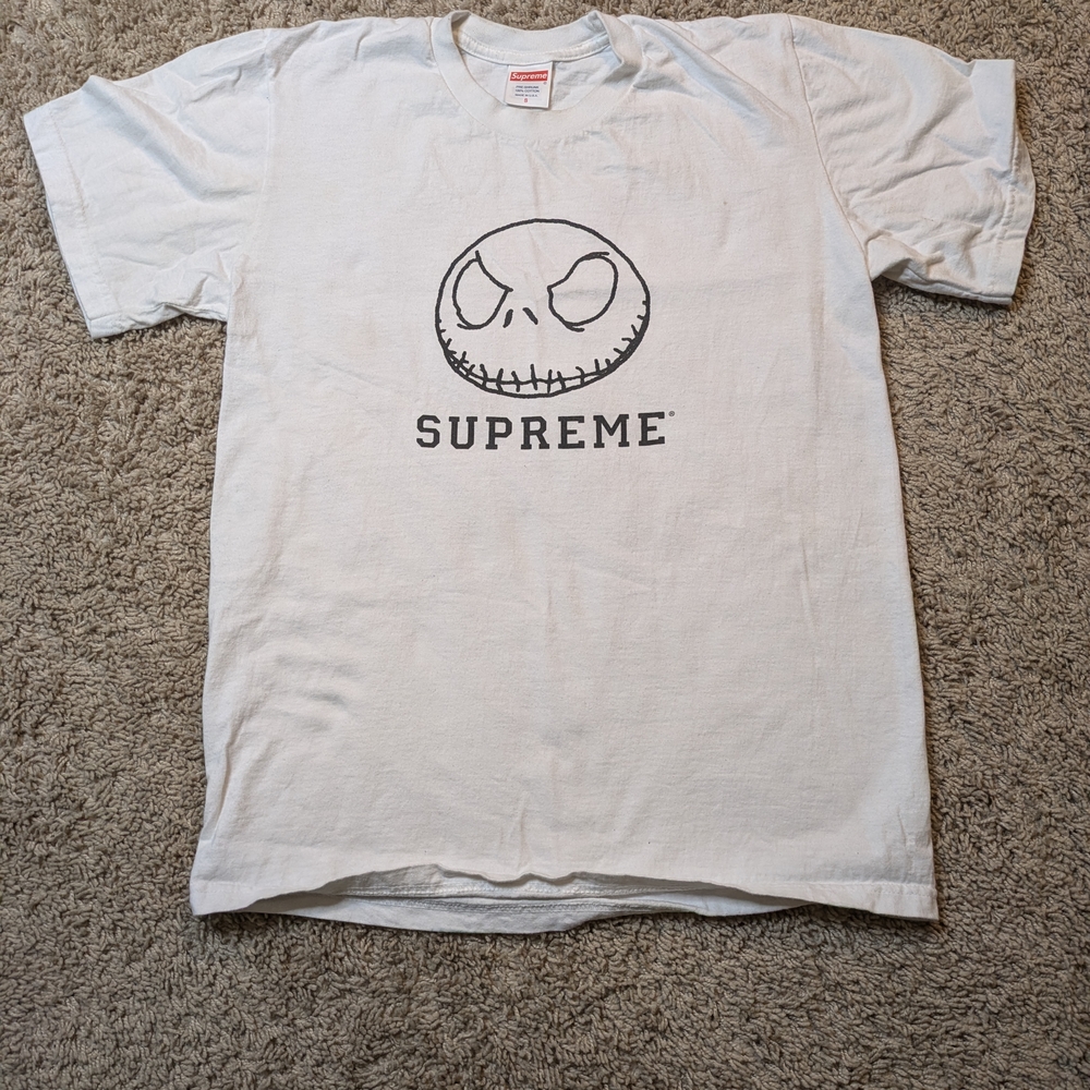Supreme White Skull Graphic Tee